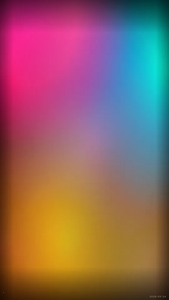 Minimalism / Anti-pattern. Broad translucent strata and a chromatic membrane over a near-empty field